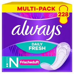 Always Daily Fresh & Protect Normal Slipeinlagen 3x76 Stück mit dezentem Duft