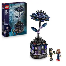 LEGO Wednesday Schwarze Dahlie Spielzeug - Bauspielset mit 2 Minifiguren & Zubehör, Geschenk für Kinder ab 9 Jahre (76784)