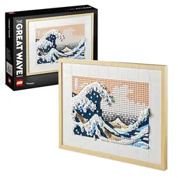LEGO 31208 Art Hokusai – Große Welle, 3D Wanddeko für Erwachsene, Bastelset für Home- und Büro-Deko