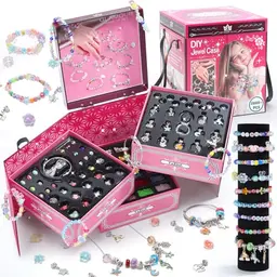 HOLYFUN Armband-Bastelset mit Perlenbox – Kreatives Geschenk für Mädchen 6–12 Jahre