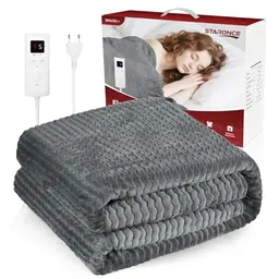 staronce Heizdecke 180x130 cm – 9 Heizstufen, Überhitzungsschutz und Maschinenwaschbar – Kuschelweiche Wärmedecke für Bett und Sofa