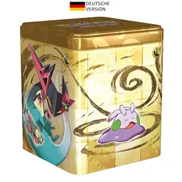 Pokémon Sammelkartenspiel Stapel-Tin-Box Drache mit 3 Boosterpacks und 2 Stickerbögen