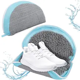 Wiederverwendbare Schuhwaschbeutel für Waschmaschine - 2 Stück für Sneaker