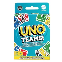 Mattel Games UNO Teams – Kartenspiel für Kinder und Familien, ideal für Partys und Reisen, HXT58