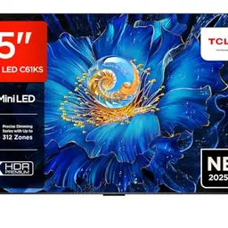 TCL 75C61KS 75 Zoll QD-Mini LED TV, 4K HDR, Smart Google Fernseher mit Dolby Atmos