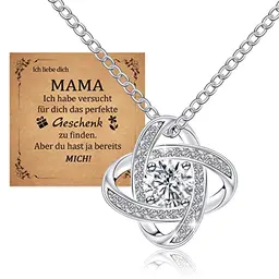 CheersLife Mama Halskette – Liebesknoten Geschenk für Muttertag und Geburtstag