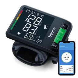 Beurer BC 87 Handgelenk-Blutdruckmessgerät mit App-Anbindung und XL-Display