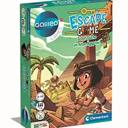 Clementoni Escape Game - Schatzsuche im Alten Ägypten - Familienspiel ab 8 Jahren