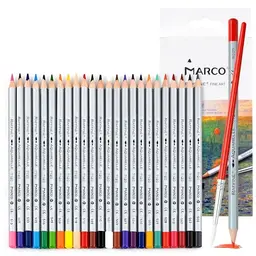 MARCO 7120 Buntstifte – 24 lebendige Farben, dicke Minen, in Pappschachtel, ideal für Künstler