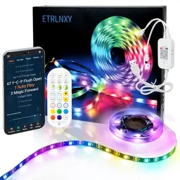 RGBIC LED Strip 4M für 55-70 Zoll TVs – Smart App & Fernbedienung, Musik-Sync LED Hintergrundbeleuchtung