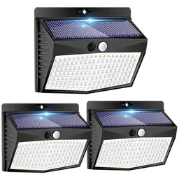 Peasur Solarlampen für Außen mit Bewegungsmelder – 3 Stück – Superhelle Solarleuchte für Garten, IP65 wasserdicht