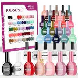 JODSONE 30 Farben Gel Nagellackset mit 6 Funktionen (Base, Top, Matt) – Professionelles Nagellack-Set