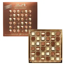 Lindt Nougat Mini Pralinés - 165 g Schachtel mit 36 Pralinen