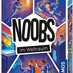 Kosmos Noobs - Im Weltraum, kommunikatives Kartenspiel für 3-5 Personen, ab 10 Jahre, Party- und Reisespiel