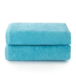 Top Towel - Badetücher & 2 Gesichts-/Bidethandtücher - 100 % Baumwolle - Aquamarin