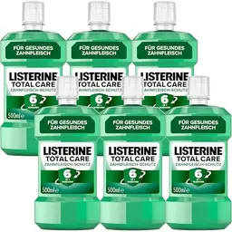LISTERINE Total Care Antibakterielle Mundspülung, 6x500 ml, schützt Zahnfleisch, stärkt Zähne, für frischen Atem bis zu 24h