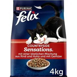 FELIX Countryside Sensations Katzenfutter mit Rind und Huhn, 4 kg