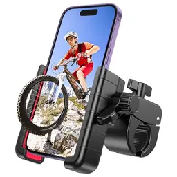 GEJIN 360° Handyhalterung für Fahrrad und Motorrad, passend für 4.5-7.0 Zoll iPhone & Android Smartphones