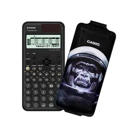Casio FX-991DE CW ClassWiz wissenschaftlicher Rechner mit Art-case "space monkey", deutsche Menüführung