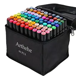 ARTHEHE 80 Farben Marker Set für Manga, Design und Schule