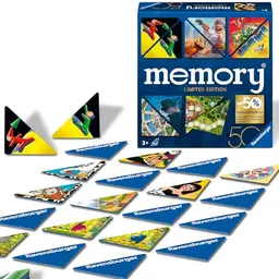 Ravensburger Memory 50 Jahre Blaues Dreieck - Limitierte Jubiläums-Edition für 2 bis 8 Spieler ab 3 Jahren