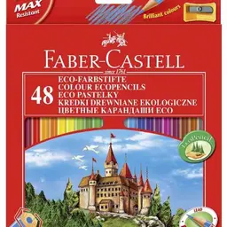 Faber-Castell ECO-Farbstifte Set, 48 Stück inkl. Anspitzer