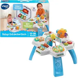 Vtech Baby - Entdeckertisch für Babys mit interaktiven Aktivitäten – Ideal zum Sitzen und Stehen – Für Kinder von 12-36 Monaten