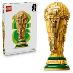 LEGO FIFA Fußball-Weltmeisterschaft Pokal – 3D DIY Modell mit Minifigur, Geschenk für Fans ab 12 Jahre