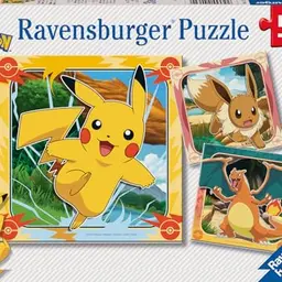 Ravensburger Pokémon Puzzle, 3 x 49 Teile, ab 5 Jahren