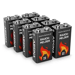8er Pack 9V Blockbatterie – Alkaline, langlebig & auslaufsicher für Rauchmelder