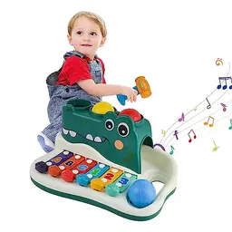 Kikuo Xylophon für Kinder ab 1 Jahr mit Bällen und Hammer