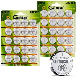 GutAlkaLi CR2032 Lithium Knopfzellen (3V, 40er Pack)