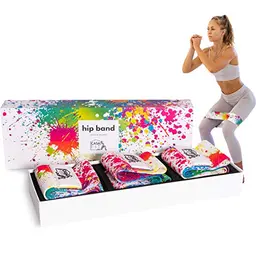 Casa Fit Premium Hip Bands [3er Set] - Widerstandsbänder für Beine und Po, Ideal für Fitness und Booty-Training