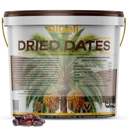 GiDeli Datteln 3 kg - natürliche Süße, ohne Zuckerzusatz - ideal als Snack und zum Backen