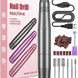 Elektrischer Nagelfräser für Gelnägel, verstellbare Geschwindigkeit, geeignet für Maniküre und Pediküre
