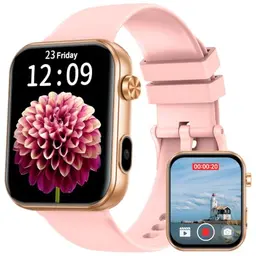 Smartwatch für Damen mit Kamera und Video, 1,91-Zoll-Touchscreen, Telefonfunktion und Fitness-Tracking