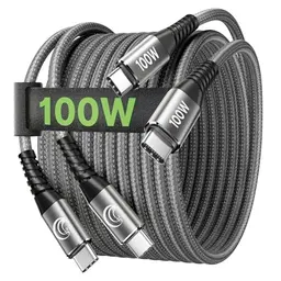 USB C Kabel 100W (2x2m) - Schnellladen für iPhone 16/15 Pro Max, Samsung Galaxy S24/S23, iPad, MacBook und mehr