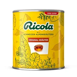 Ricola Riesendose Original Kräuter, 1kg, zuckerfrei, vegan, ideal als Vorrat oder Geschenk
