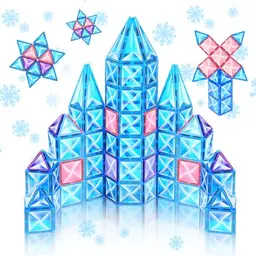 Ikaliwei Magnetische Bausteine für Kinder - 20 Stück, geeignet für Mädchen und Jungen ab 3 Jahren, ideales Geschenk