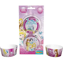 DECOCINO Muffin-Förmchen Princess, 50 Stk. – Papier Cupcake-Formen für Kinder-Geburtstage