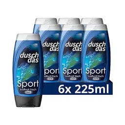 Duschdas 3-in-1 Duschgel & Shampoo Sport mit erfrischendem Fresh-Energy-Duft, 6x 225 ml
