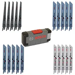 Bosch Professional Säbelsägeblätter 20-tlg. für Holz & Metall, ToughBox Zubehör