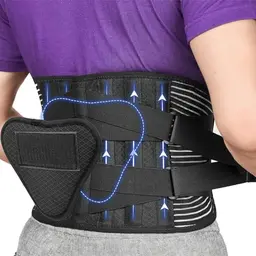 Rückenstützgürtel für Damen und Herren mit 3D Lendenpolster – Waschmaschinenfest und effektive Stabilisierung