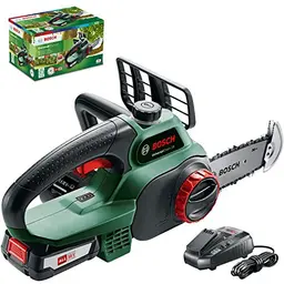 Bosch UniversalChain 18 Akku-Kettensäge mit 2,5 Ah Akku und Ladegerät, Schwertlänge 200 mm