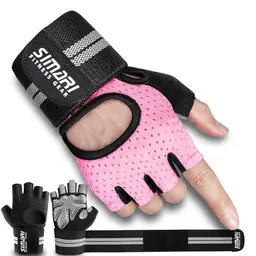 SIMARI Trainingshandschuhe für Männer und Frauen - Vollfinger Fitnesshandschuhe mit Handgelenkunterstützung