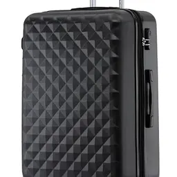 BEIBYE Hartschalen Trolley Reisekoffer Set (Schwarz, L)