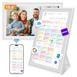 TABWEE Digitaler Kalender 15,6'' - Elektronischer Familienplaner mit Aufgabenliste und Bilderrahmen