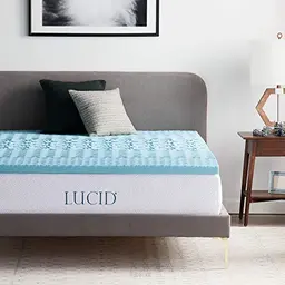 LUCID Matratzen Topper – 5cm Gel Memory Foam, atmungsaktiv, Oeko-Tex, 90x200 cm