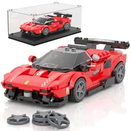 Mould King 27069 Sportwagen Bausatz P80C mit Acryl-Vitrine (449 Teile)