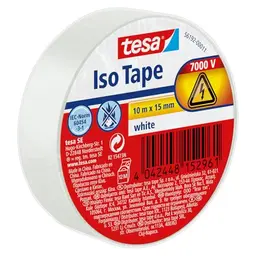 tesa Isolierband - Selbstklebend, hitzebeständig - 10 m - Weiß